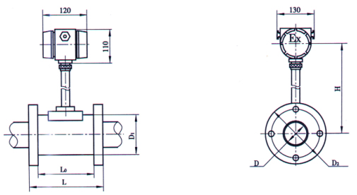 氣體流量計外形尺寸